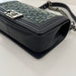 Pre-Owned Chanel Le Boy Medium Tweed Green Black Flap Shoulder/Crossbody Bag N24471005