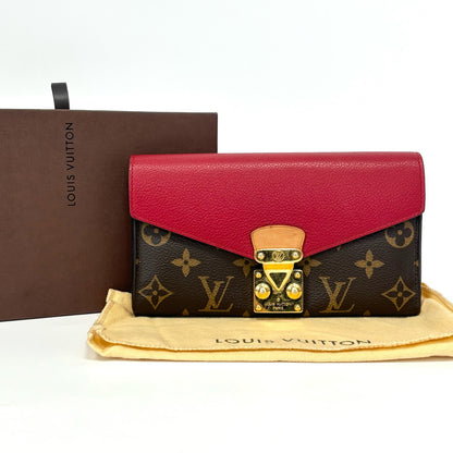 Pre‑Owned Louis Vuitton Pallas Monogram Long Flap Wallet N22720483