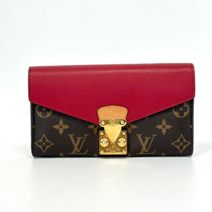 Pre‑Owned Louis Vuitton Pallas Monogram Long Flap Wallet N22720483