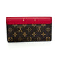 Pre‑Owned Louis Vuitton Pallas Monogram Long Flap Wallet N22720483