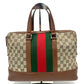 Pre‑Owned Gucci Vintage Web Stripe Boston Handbag N24669651