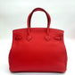 Pre-Owned Hermès Birkin 30 in Poppy Red Togo Leather Square P Year 2013 N24471301