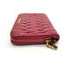 Pre-Owned Miu Miu Matelassé Lambskin Zip-Around Wallet (Fuchsia) /N25217148