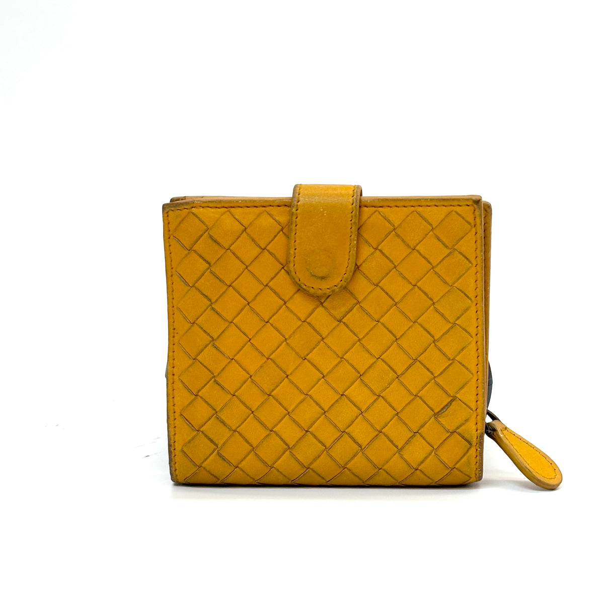 Pre-Owned Bottega Veneta Intrecciato Lambskin Compact Wallet (2018) /N25192444
