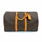 Pre-Owned Louis Vuitton Monogram Keepall 50 Travel Duffle Bag, a vintage 1994 large-capacity weekend getaway bag with original leather accessories N24362193