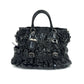 Pre-Owned Prada Black Patent Leather Gathered Tote Handheld Shoulder Crossbody Bag N24471542