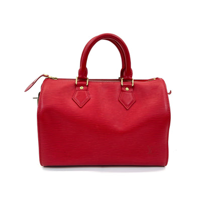 Pre-Owned Louis Vuitton Red Epi Leather Speedy Boston Hand Bag N24471925