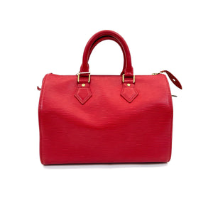 Pre-Owned Louis Vuitton Red Epi Leather Speedy Boston Hand Bag N24471925