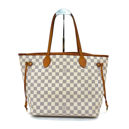 Pre-Owned Louis Vuitton Damier Azur Neverfull Tote Hand Bag N24472237