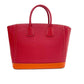 Pre‑Owned Prada Burgundy Two‑Tone Commuter Tote Bag N24560494