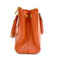 Pre‑Owned Prada Orange Saffiano Leather Boston Satchel Hand Bag N24592287