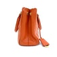 Pre‑Owned Prada Orange Saffiano Leather Boston Satchel Hand Bag N24592287