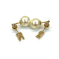 Pre‑Owned Christian Dior Asymmetrical N‑R Letter Pearl Stud Earrings N24674238