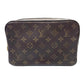 Pre-Owned Louis Vuitton Monogram Toiletry Pouch 22 (Medium), a highly collectible 1986 vintage travel vanity case in classic Monogram canvas N24694370