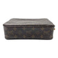 Pre-Owned Louis Vuitton Monogram Toiletry Pouch 22 (Medium), a highly collectible 1986 vintage travel vanity case in classic Monogram canvas N24694370