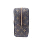 Pre-Owned Louis Vuitton Monogram Toiletry Pouch 26 (GM Size), a rare vintage 1988 travel vanity case with luxurious ruffled leather interior detailing N24694817