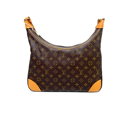 Pre-Owned Louis Vuitton Monogram Boulogne Hobo Bag (G5509), a classic 1998 vintage shoulder/crossbody bag with signature Vachetta trim N24695320