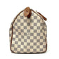 Pre-Owned Louis Vuitton Damier Ebene Speedy 35 Handbag, a durable 2013 vintage top-handle bag in brown checkerboard canvas N24724548