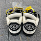 Pre-Owned Louis Vuitton Trainer Maxi Sneaker in Black & White, a chunky statement sneaker with vibrant lace accessories and oversized sole N24728561
