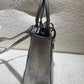 ✨Pre-Owned Rare Dior Lady Dior Medium (3-Slot) Snakeskin 🐍 | Metallic Silver + Silver HW | 2014 N24750855