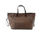 Pre-Owned LV Neverfull GM Damier Ebene | 2010 | Iconic Red Lining + Zipped Pouch N24820347