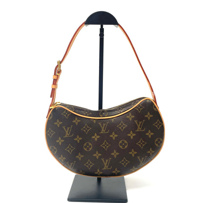 ✨Pre-Owned RARE LV Croissant MM "Pea" Bag 🥐 | 2002 (G8881) | Red Suede & Perfect Patina N24823765