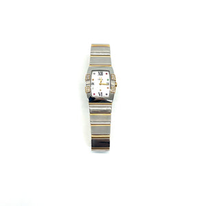 ✨Pre-Owned Omega Constellation Quadrella Mini (1283.79.00) 💎 | 18K Rose Gold & Steel | Iconic Multi-Stone Dial N24828772