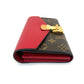 ✨Pre-Owned LV Pallas Long Wallet 🌹 | Monogram & Red Leather | 2016 N24833658