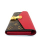✨Pre-Owned LV Pallas Long Wallet 🌹 | Monogram & Red Leather | 2016 N24833658