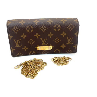 Pre-Owned LV Monogram Chain Clutch  | Microchip Version | Incl. Long & Short Chains N24863293