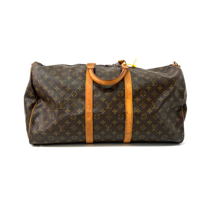 ✨Pre-Owned RARE 1986 LV Keepall 60 Oversized Duffle 🧳 | Incredible Honey Patina N24846691