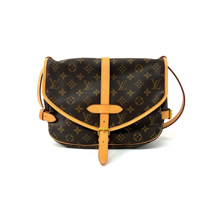 ✨Pre-Owned  LV Vintage Saumur 30 "Twins" Crossbody 👜 | 1998 (G6720) | Perfect Honey Patina N24849965