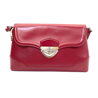 Pre-Owned LV Rouge Epi Leather Shoulder Bag  | Iconic Silver Logo Plate | N24933320