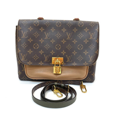 Pre-Owned Louis Vuitton Monogram Canvas & Leather Postman Bag
