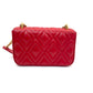 Pre-Owned Miu Miu Red Matelassé Leather Chain Shoulder Bag