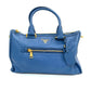 Pre-Owned Prada Vitello Daino Blue Leather Handbag with Strap