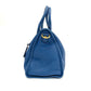 Pre-Owned Prada Vitello Daino Blue Leather Handbag with Strap