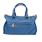 Pre-Owned Prada Vitello Daino Blue Leather Handbag with Strap