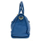 Pre-Owned Prada Vitello Daino Blue Leather Handbag with Strap