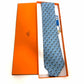 Pre-Owned Hermès Blue Pony Motif Men's Silk Twill Tie /N24996110