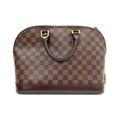 Pre-Owned Louis Vuitton Damier Ebene Alma PM Handbag (2005) /N24988373