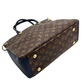 Pre-Owneded Louis Vuitton Pallas MM in Classic Monogram with a Marine Bleu (dark blue) calfskin leather accent panel SZ3032607143151