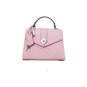 Pre-Owned Louis Vuitton Rose des Vents Mini in pink ostrich leather SZ3072607163383