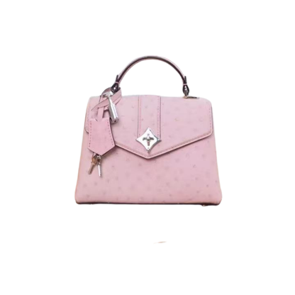 Pre-Owned Louis Vuitton Rose des Vents Mini in pink ostrich leather SZ3072607163383
