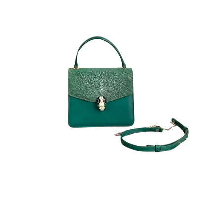 Pre-Owned BVLGARI Serpenti Forever Small Top Handle Bag SZ6072607265176