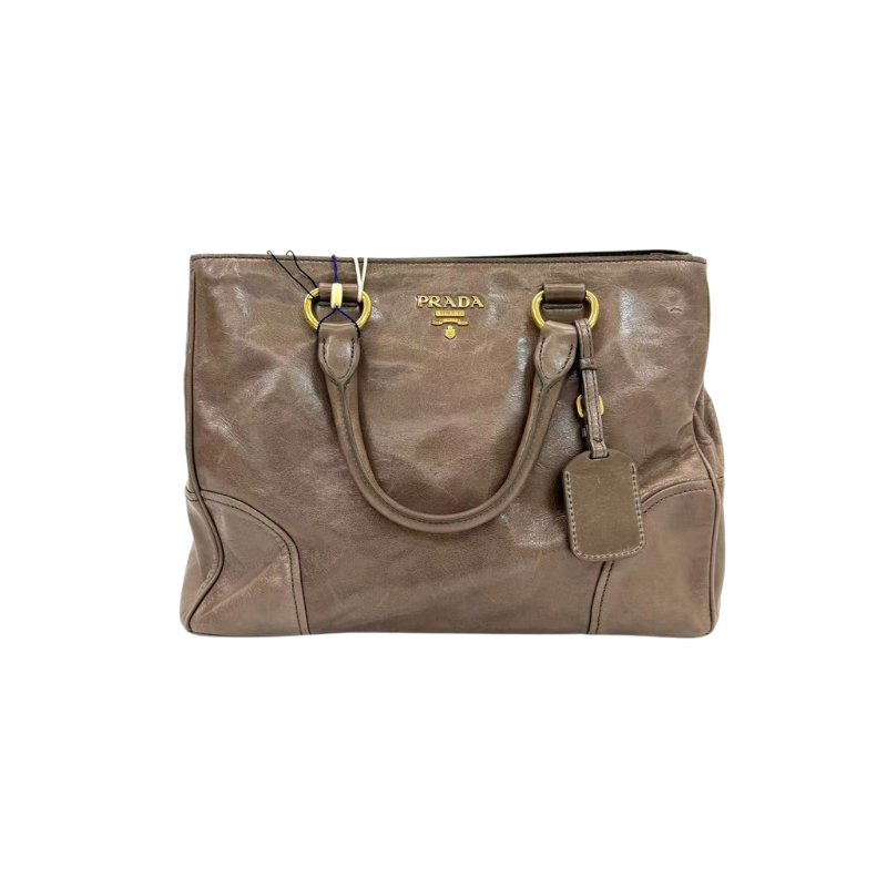 Pre-Owned Prada Vitello Shine Leather Tote N23898877