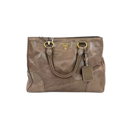 Pre-Owned Prada Vitello Shine Leather Tote N23898877
