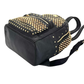 Pre-Owned MCM x Swarovski collaboration black and gold studded rhinestone backpack SZ3032605285036