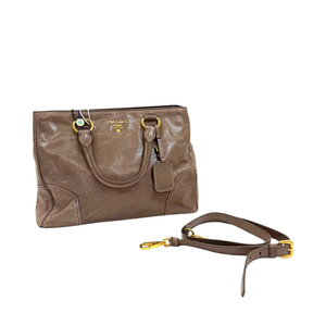 Pre-Owned Prada Vitello Shine Leather Tote N23898877