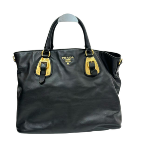 Pre-owned Prada Soft Calfskin Leather Shopping Tote Bag (Model BN1902) N23659124